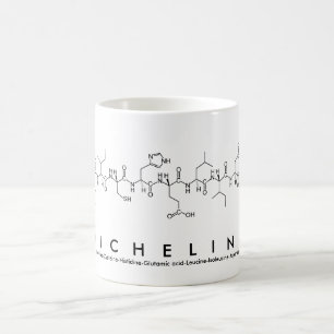 Caneca De Café Michelina peptide nome mug
