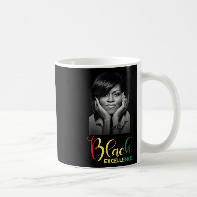 Caneca De Café Michelle Obama Black Excellence Black History Mont (Direita)