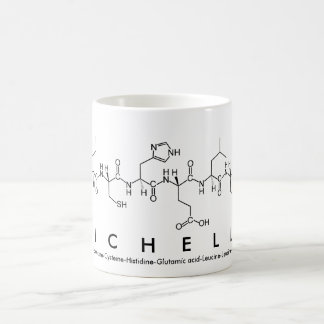 Caneca De Café Michelle peptide name mug