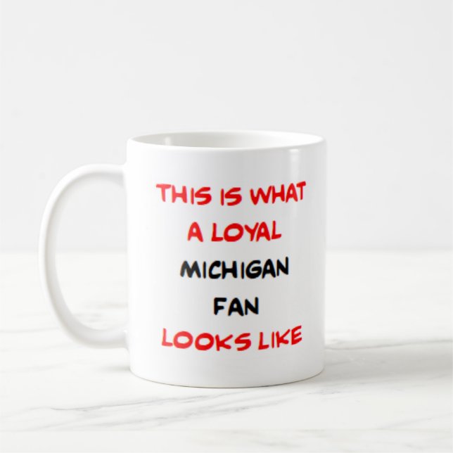 Caneca De Café michigan fan, loyal (Esquerda)
