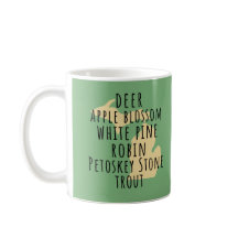 Michigan State Symbols Coffee Mug