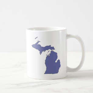 Caneca De Café Michigan: Um estado AZUL
