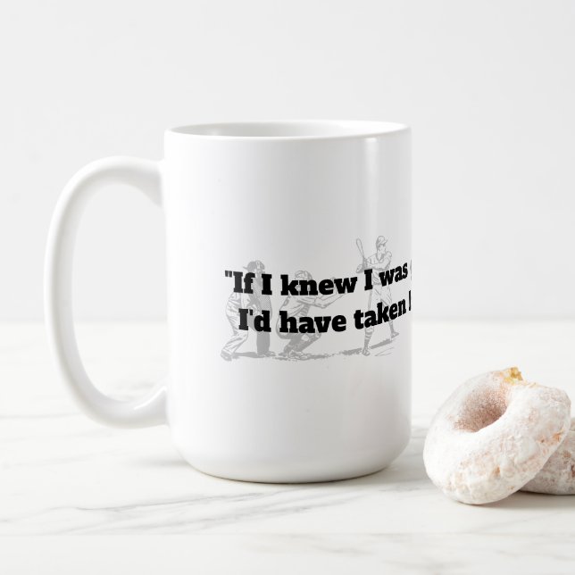 Caneca De Café Mickey Mantle Cita Vida Longa (Com Donut)
