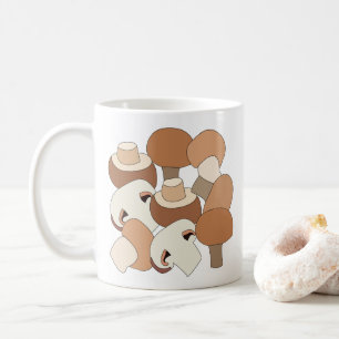 Caneca De Café Micólogo Forrageiro de Cogumelos Comestíveis