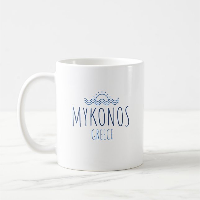 Caneca De Café Miconos Grécia (Esquerda)