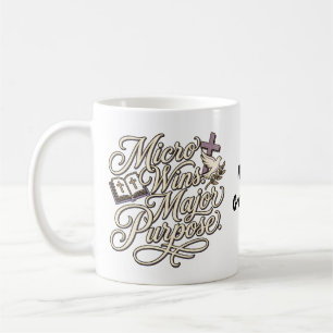Caneca De Café Micro Vitórias Grande Propósito Inspirador Fé