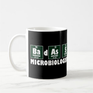 Caneca De Café Microbiólogo Engraçado Badass