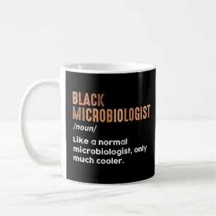 Caneca De Café Microbiólogo Negro Definição Engraçada Microbiolog