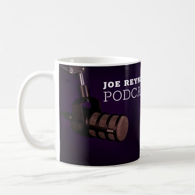 Caneca De Café Microfone na moda, Podcaster, publicidade Podcast (Esquerda)