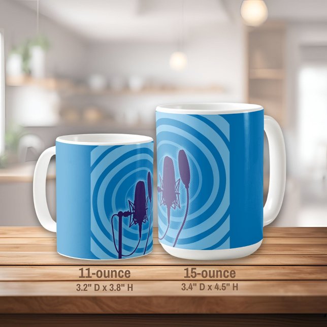 Caneca De Café Microfone Studio (Criador carregado)
