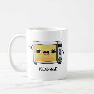 Caneca De Café Microwave Cute Home Appliance Pun