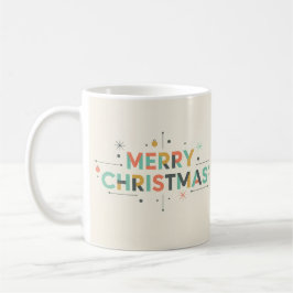 Caneca De Café Mid-Century Merry Christmas – Retro Style