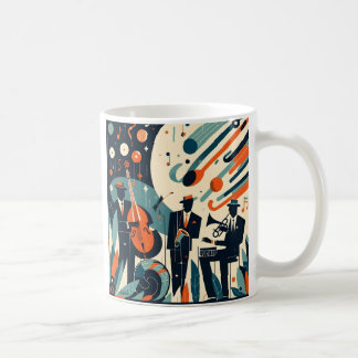 Caneca De Café Mid Century Modern Jazz Age Trio