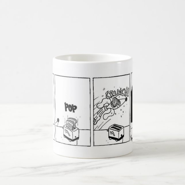 Caneca De Café Midge "Toast shark" Comic Mug (Centro)