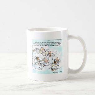 Caneca De Café Mídia Social Divina Engraçada