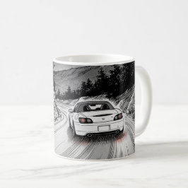 Caneca De Café Midnight Touge Run: Edição S2K Manga