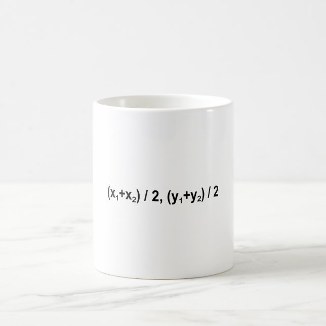 Caneca De Café Midpoint Formula Math Mathematical Physics (Centro)