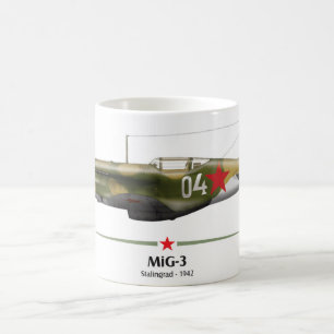 Caneca De Café MiG-3 Batalha de Stalingrado - 1942