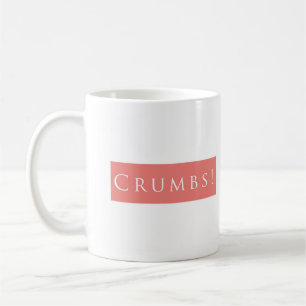 Caneca De Café Migalhas! Rosa liso
