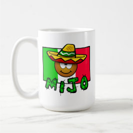 Caneca De Café Mijo - Garoto Mexicano Bonito Vestindo Sombrero