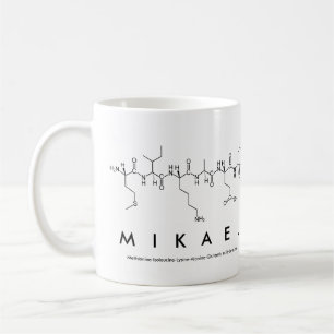Caneca De Café Mikael peptide nome mug