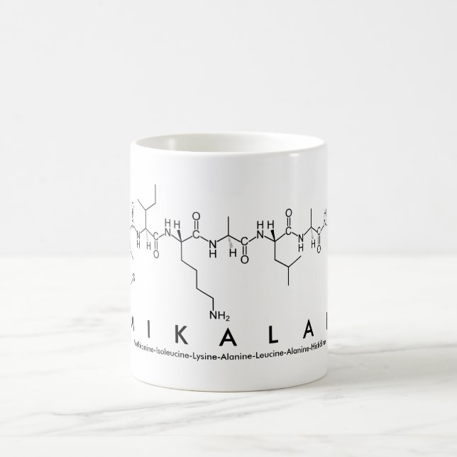 Caneca De Café Mikalah peptide name mug (Centro)