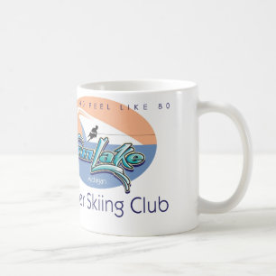 Caneca De Café Mike grande, parte dianteira do lago gun