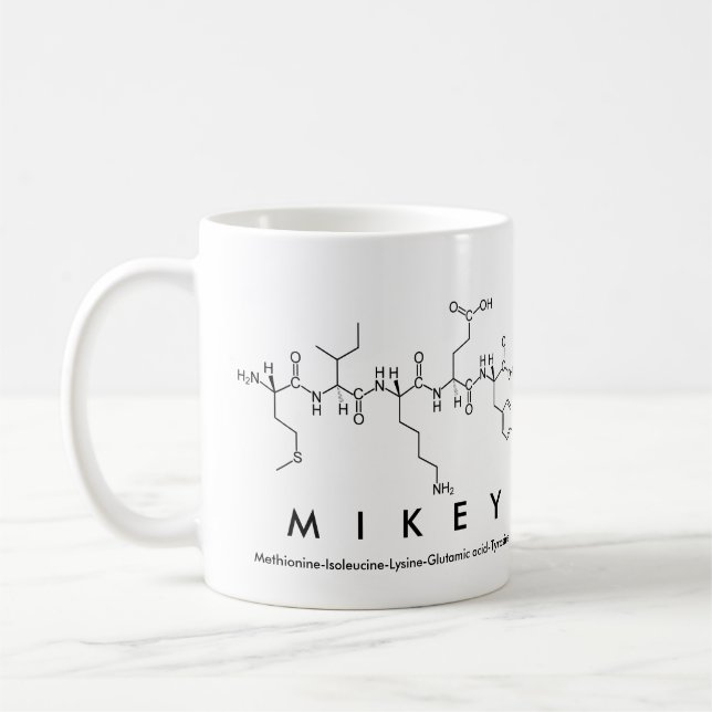 Caneca De Café Mikey peptidname mug (Esquerda)
