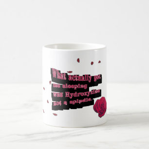 Caneca De Café Mikitiez boa noite meia noite vermelha rosa beleza