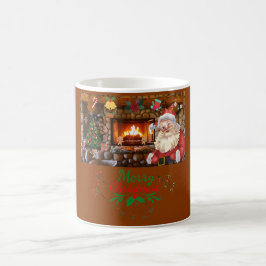 Caneca De Café Mikitiez classicwhitechristmas light jollyholly