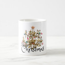 Caneca De Café Mikitiez classicwhitechristmas light jollyholly