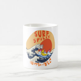 Caneca De Café Mikitiez japanesewave surf animemanga