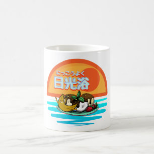 Caneca De Café Mikitiez suntan sunshan sunabat marrom windsurf ve