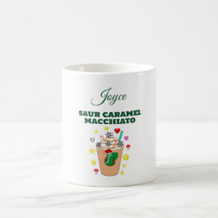 Caneca De Café Mikitiez Trex dinossaur icedcafé caramelo xmas