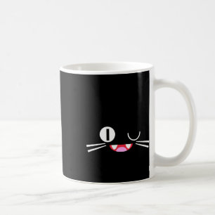 Caneca De Café Miko Kuta Neko Gato Fantasia de Gato Glitch Jogo d