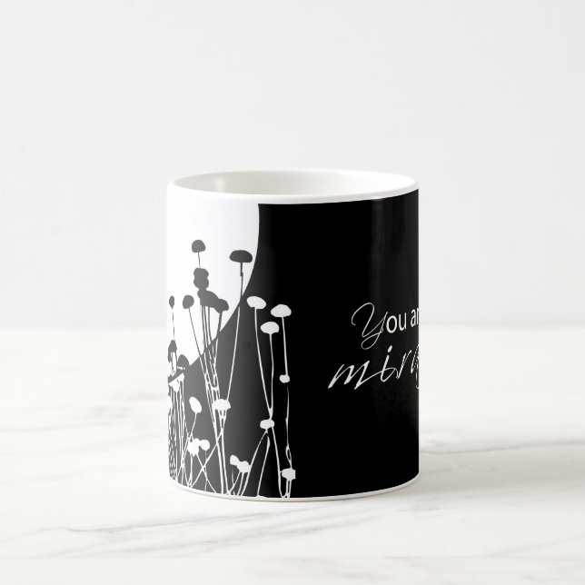 Caneca De Café Milagre de Recuperação, Preto e Branco (Centro)