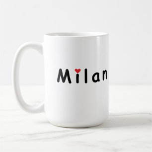 Caneca De Café Milano Milão Itália Eu amo Milão