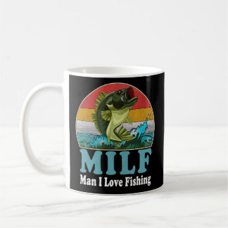 Caneca De Café MILF Engraçado Eu Adoro O Viciado Em Pesca