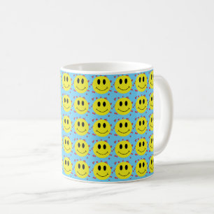 Caneca De Café Milhas de Rostos Clássicos de Grin