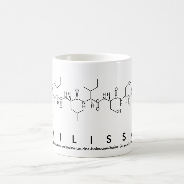 Caneca De Café Milissa Peptide name mug (Centro)