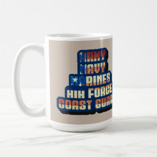 CANECA DE CAFÉ MILITAR DOS EUA - OBRIGADO