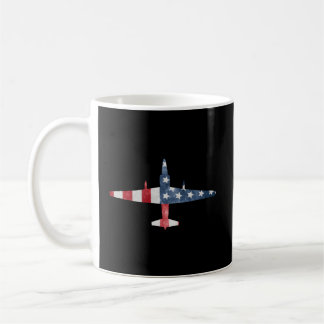 Caneca De Café Militares de bandeira americana do avião espião do