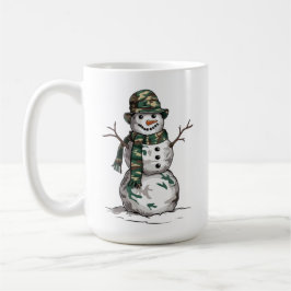 Caneca De Café Military Snowman 