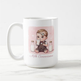 Caneca De Café Milk Connoisseur Baby Girl Print Nursery