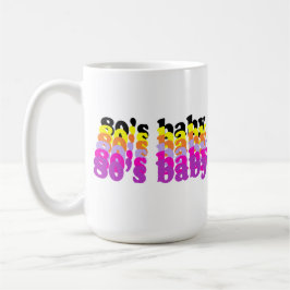 Caneca De Café Millennial 80s birthday born eighties GEN X 1980s 