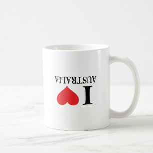 CANECA DE CAFÉ MIM CORAÇÃO AUSTRÁLIA - AMOR AUSTRÁLIA DE I -