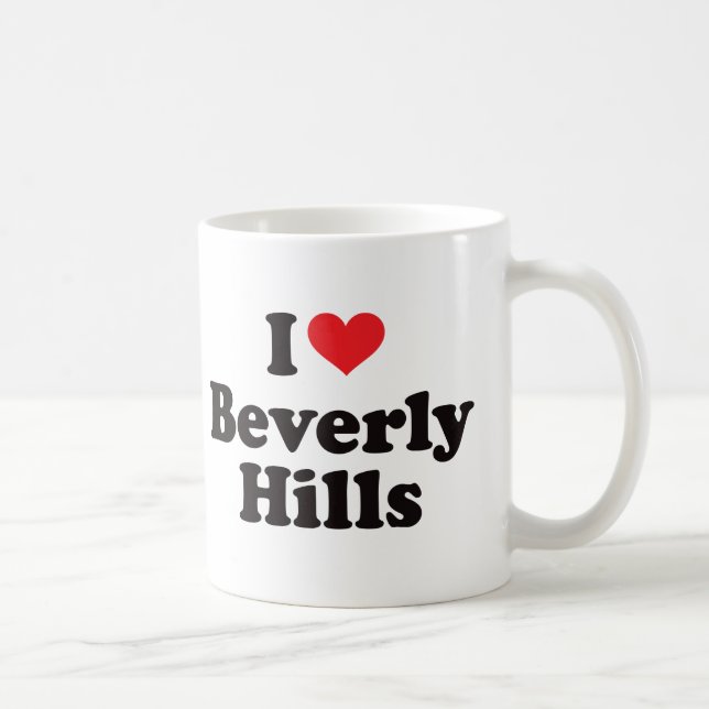 Caneca De Café Mim coração Beverly Hills (Direita)