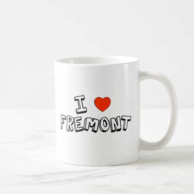 Caneca De Café Mim coração Fremont (Direita)