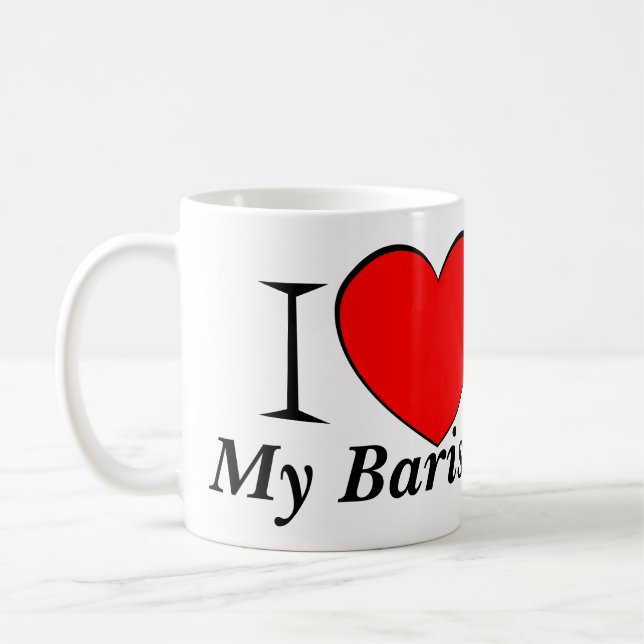 Caneca De Café Mim coração meu Barista (Esquerda)