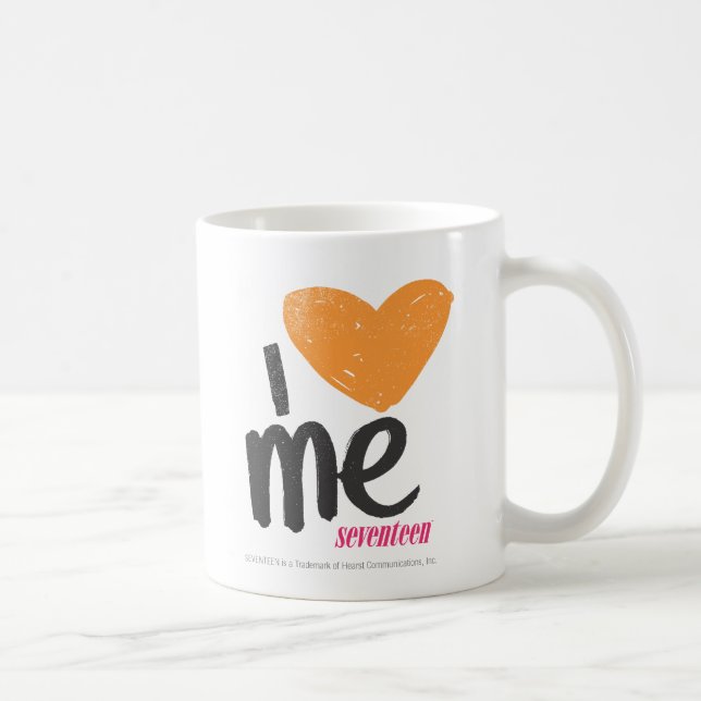 Caneca De Café Mim coração mim alaranjado (Direita)